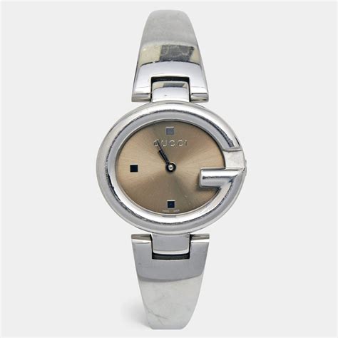 gucci 134.5|Gucci Wrist Watch 134.5 Quartz Stainless Steel Used Women .